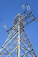 Image showing High-voltage power poles