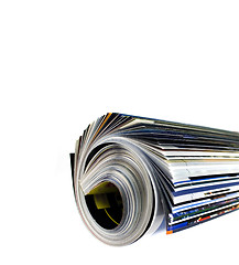 Image showing rolled up magazine