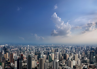 Image showing Aerial view of Bangkok City