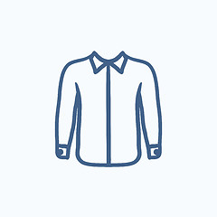 Image showing Shirt sketch icon.