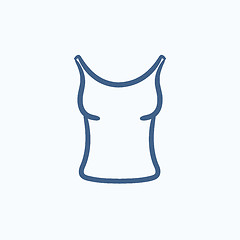 Image showing Singlet sketch icon.