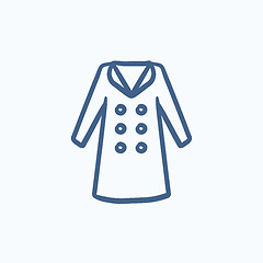 Image showing Coat sketch icon.