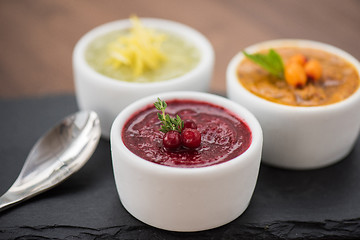 Image showing Refreshing lemon cranberry seabuckthorn sorbet