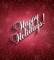 Image showing Happy Holidays