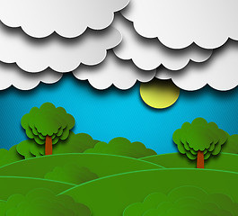 Image showing Cloudy Summer Background 