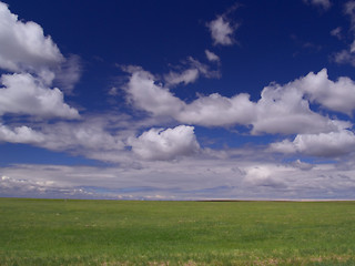 Image showing Clouds and Grassland