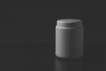 Image showing White cosmetic bottle