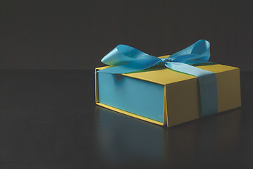 Image showing gift box on black