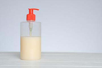 Image showing Plastic Bottle with liquid soap