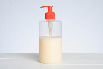 Image showing Plastic Bottle with liquid soap