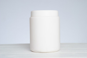 Image showing White cosmetic bottle