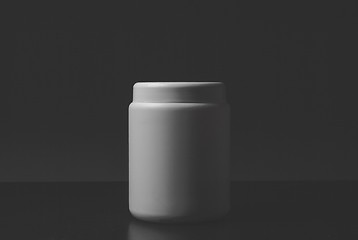 Image showing White cosmetic bottle