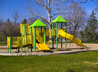 Image showing Playground at the Beginning of Spring