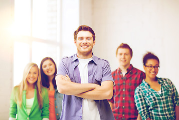 Image showing student boy at school