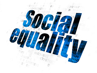 Image showing Politics concept: Social Equality on Digital background