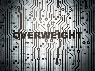 Image showing Medicine concept: circuit board with Overweight