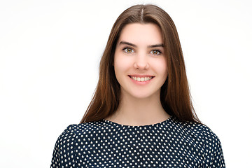 Image showing Smiling joyful and happy young girl