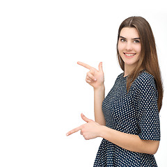 Image showing Portrait of young smiling woman