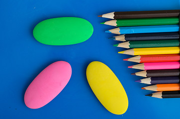 Image showing Colored pencils