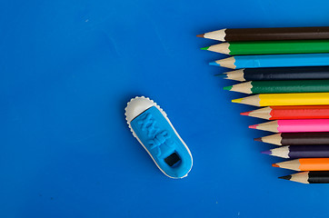 Image showing Colored pencils