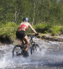 Image showing Bicycling