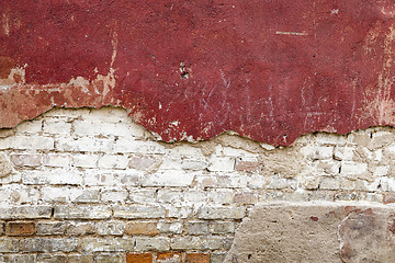 Image showing Old brick wall