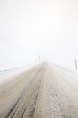 Image showing road in winter