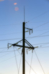 Image showing High-voltage power poles