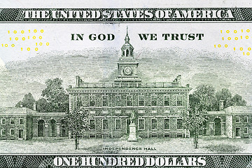 Image showing one hundred US dollars