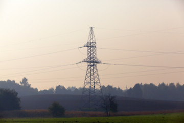 Image showing High-voltage power poles