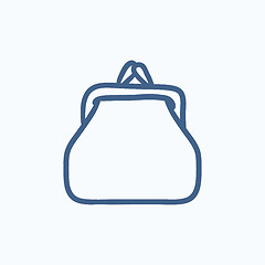 Image showing Purse sketch icon.