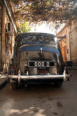 Image showing Backside of an antique car