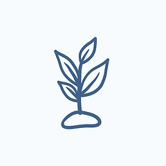 Image showing Sprout sketch icon.