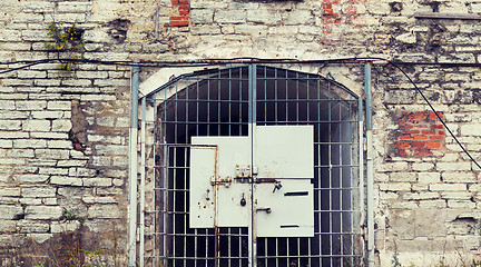 Image showing old prison gate