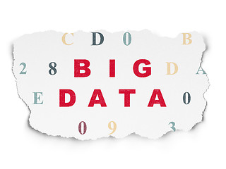 Image showing Information concept: Big Data on Torn Paper background