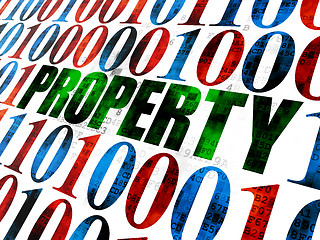 Image showing Finance concept: Property on Digital background