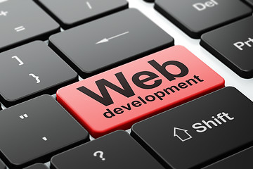 Image showing Web design concept: Web Development on computer keyboard background