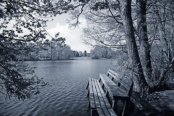 Image showing Bench with view