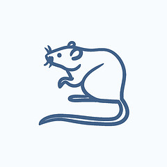 Image showing Mouse sketch icon.