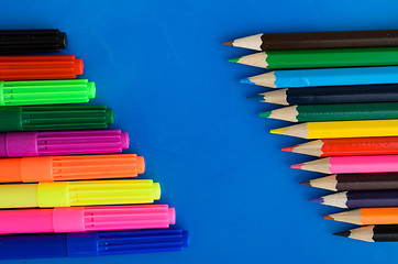 Image showing Colored pencils