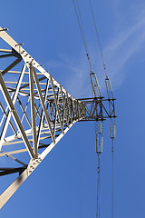 Image showing High-voltage power poles