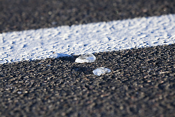 Image showing glass on the pavement