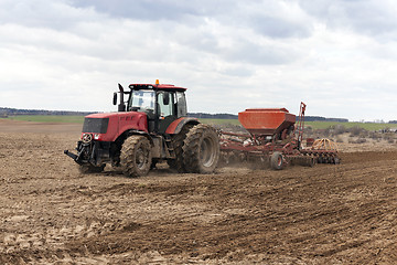 Image showing Planting of cereal crops