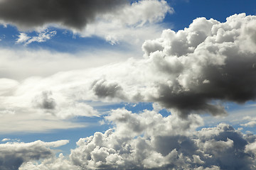 Image showing photographed the sky with clouds