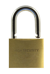 Image showing Open Padlock