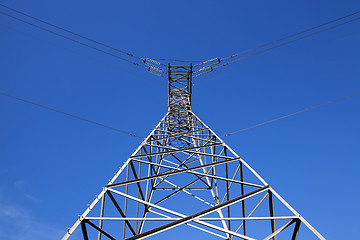 Image showing High-voltage power poles