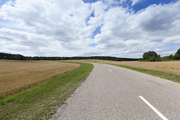 Image showing Asphalt rural road