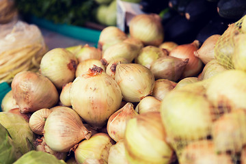 Image showing close up of onion at street market