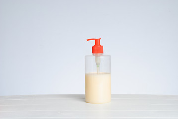 Image showing Plastic Bottle with liquid soap