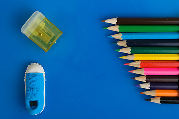 Image showing Colored pencils